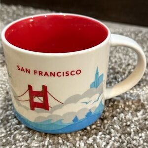 NEW. Starbucks San Francisco “You are Here”, Mug - Red, White, and Blue